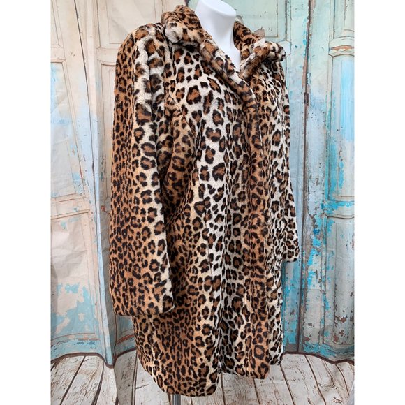 Eloquii Jackets Coats Eloquii Faux Fur Jacket Large Creamtan - Main Image